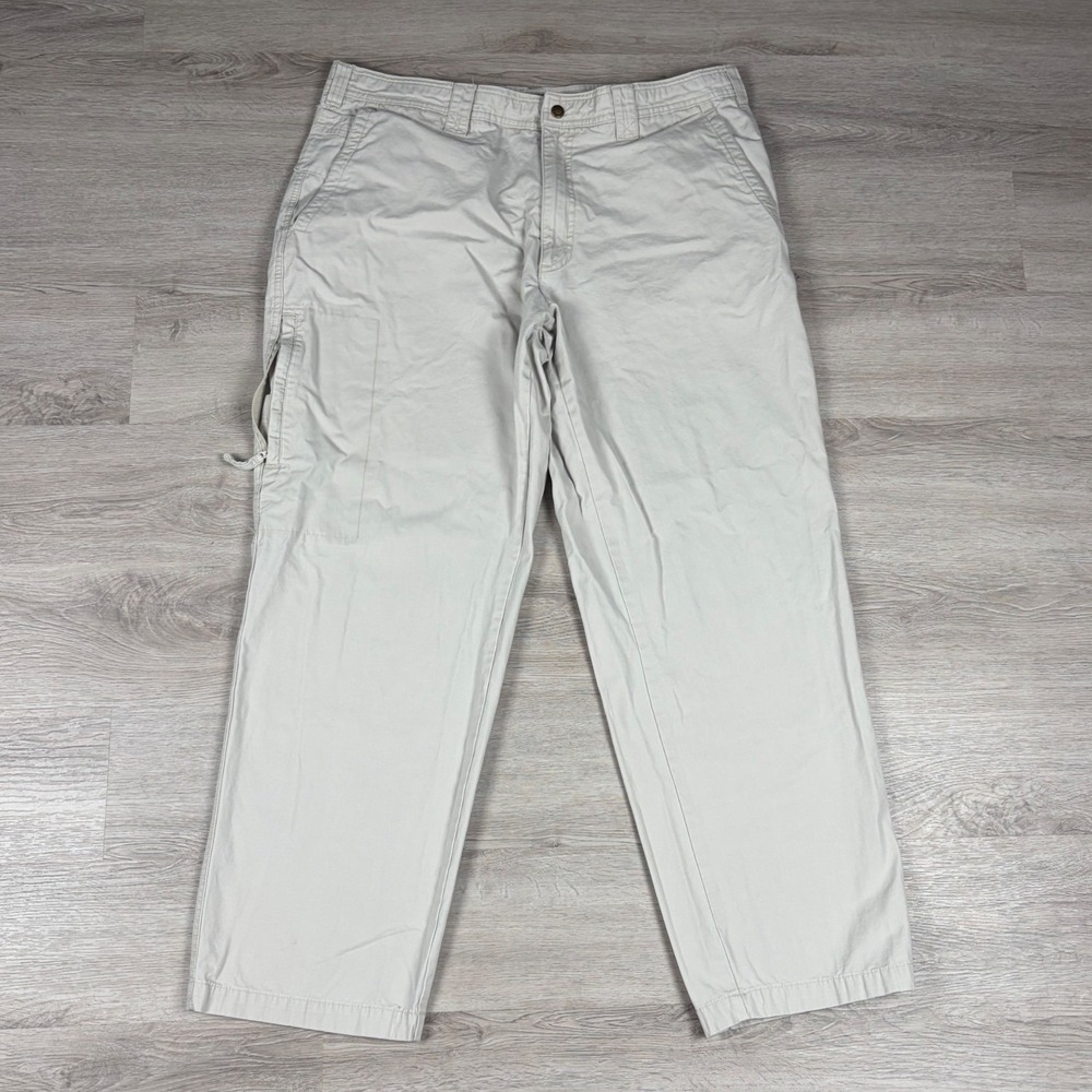 Columbia Pants Mens 38x32 Beige Gorpcore Outdoor Hiking Cotton Utility